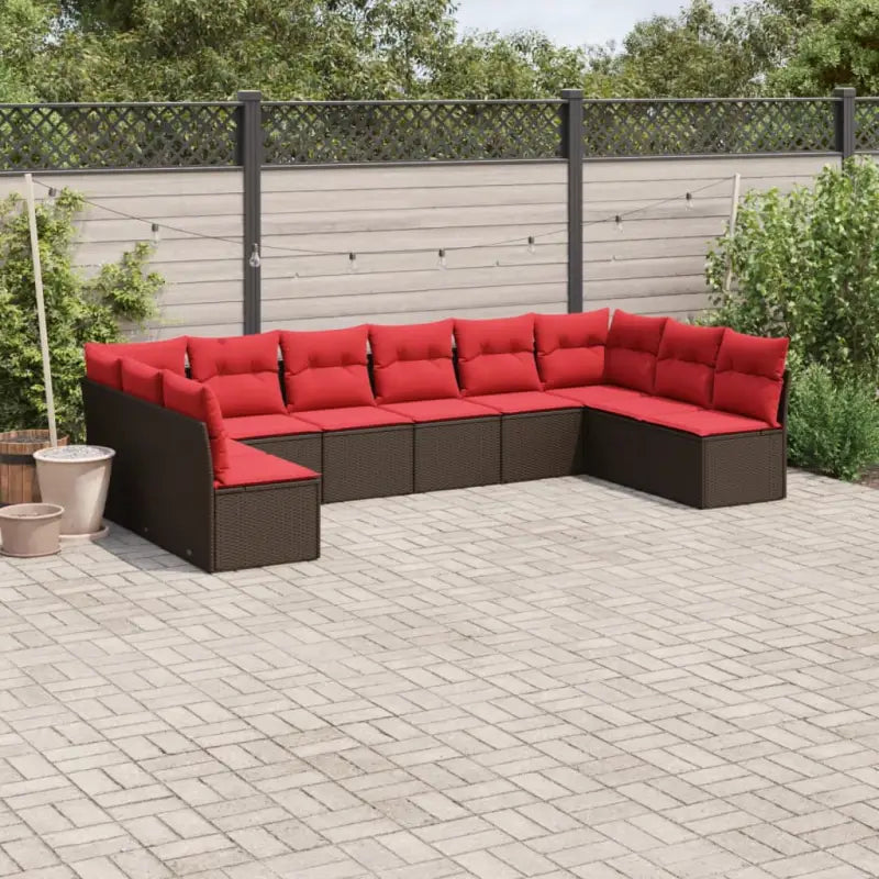 Gepoedercoat staal loungeset met poly rattan voor comfortabele zitervaring - Tuinsets