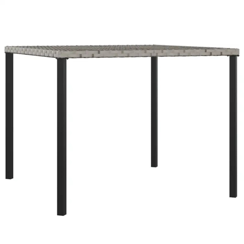 Gepoedercoat stalen L-vormige tuinbank in grijs materiaal - Tuinsets