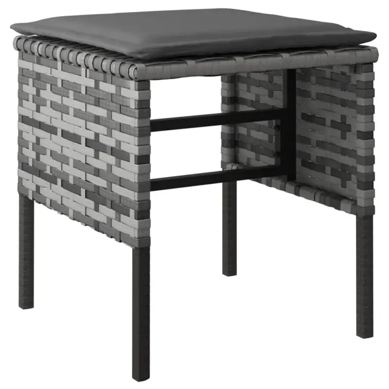 Gepoedercoat stalen L-vormige tuinbank in grijs materiaal - Tuinsets