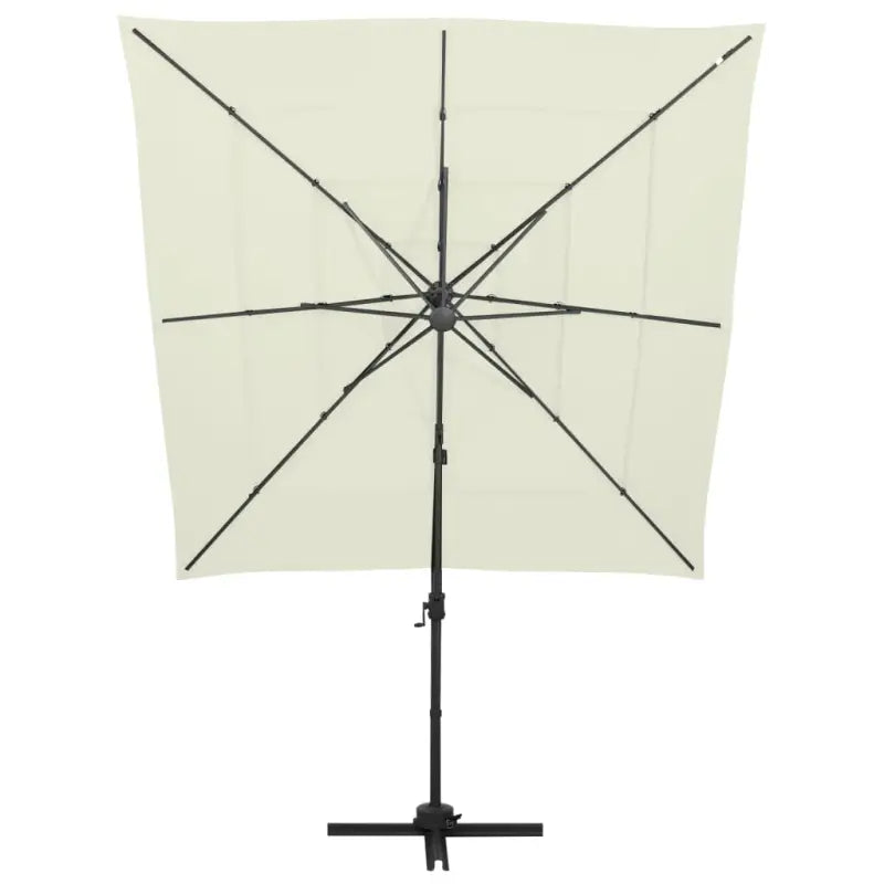 Gepoedercoate aluminium parasol met UV- en vochtbescherming - Parasols en zonneschermen