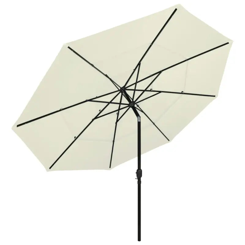 Gepoedercoate Aluminium Parasol met UV- en vochtbestendige Drie-Laags Bescherming - Parasols en zonneschermen