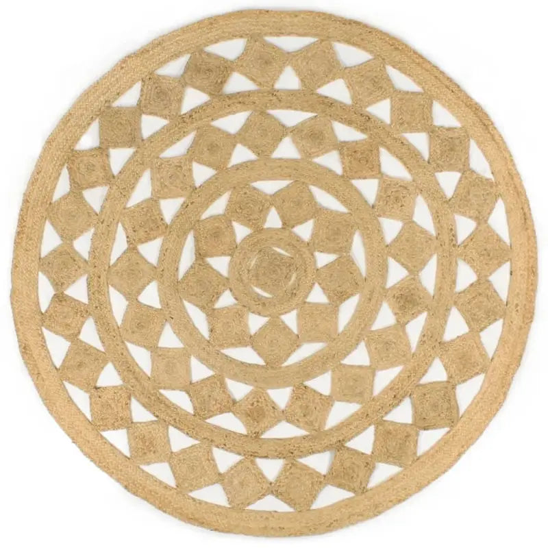 Gevlochten jute tapijt voor een natuurlijk en duurzaam interieur - 180 cm - Vloerkleden