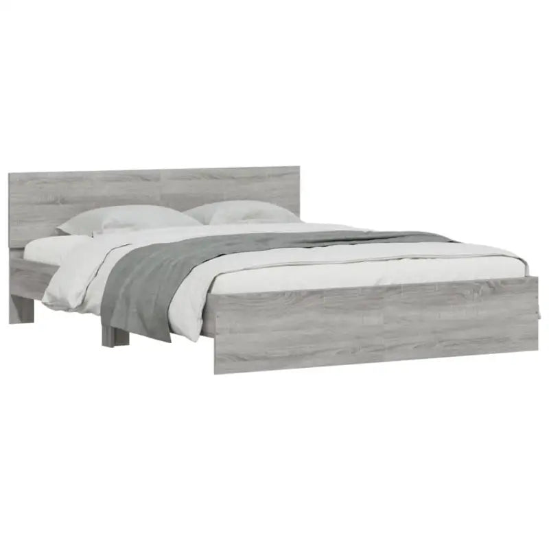 Grijs Sonoma bedframe voor een stabiele en stijlvolle slaapkamer - Bedden & bedframes