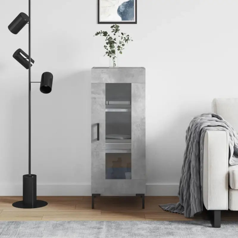 Grijs Sonoma dressoir in bewerkt hout met tijdloze uitstraling - Betongrijs / 1 - Dressoirs & buffetkasten