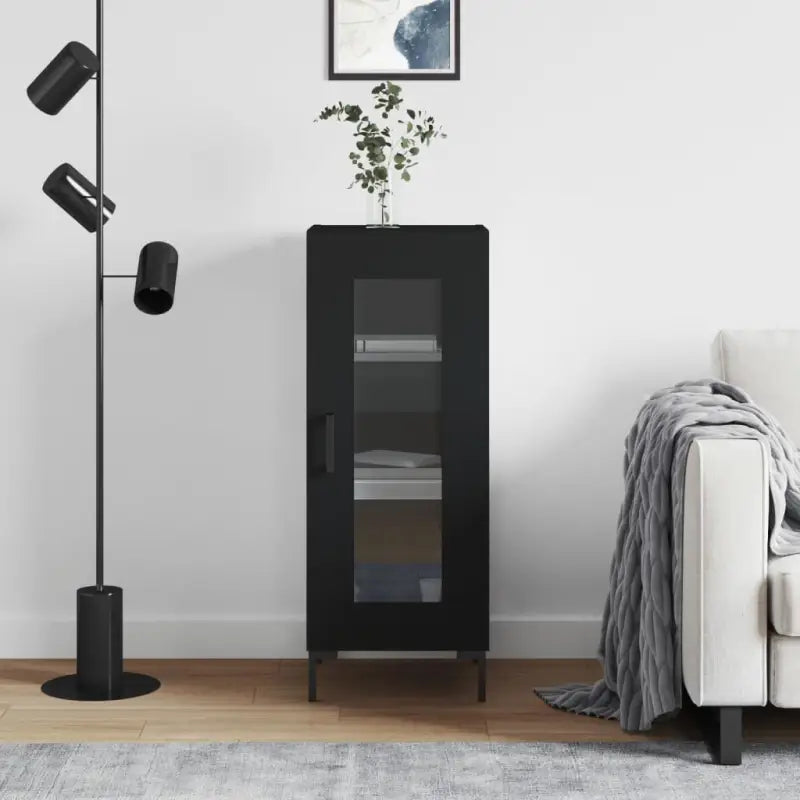 Grijs Sonoma dressoir in bewerkt hout met tijdloze uitstraling - Zwart / 1 - Dressoirs & buffetkasten