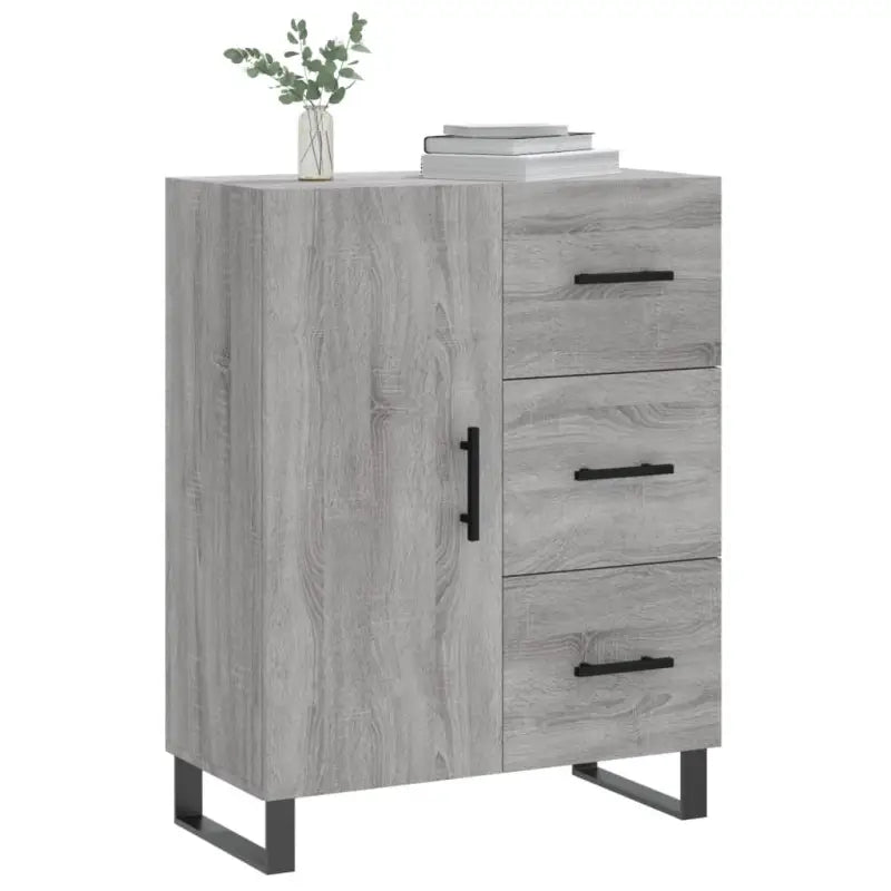 Grijs Sonoma Dressoir met bewerkt hout voor een tijdloze uitstraling - Dressoirs & buffetkasten