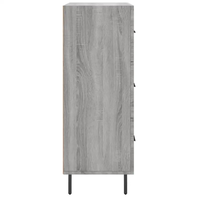 Grijs Sonoma dressoir met metalen pootjes en bewerkt hout - Dressoirs & buffetkasten