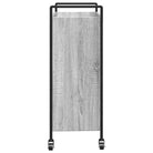 Grijs Sonoma keukentrolley van bewerkt hout met vintage uitstraling - Keukentrolleys