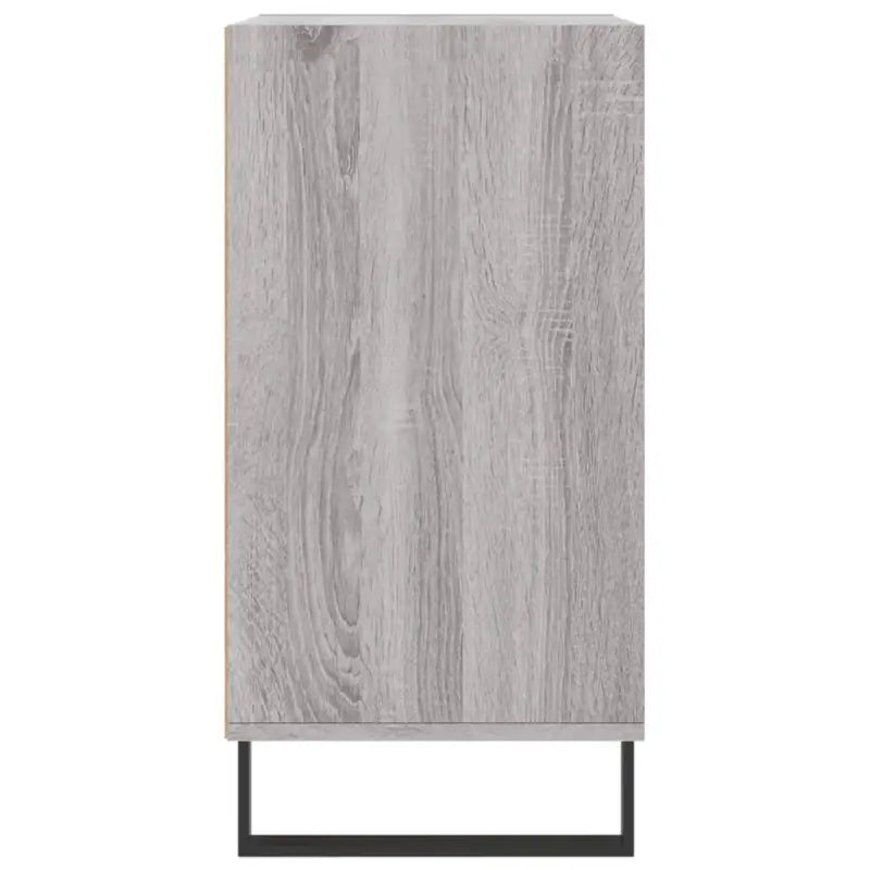 Grijze Sonoma dressoir met bewerkt hout en ijzeren Poten - Dressoirs & buffetkasten