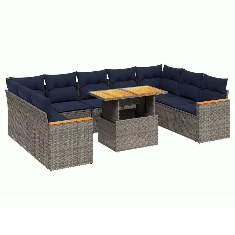 Grijze tuinset van gepoedercoat staal voor comfortabele zithoeken - Tuinsets