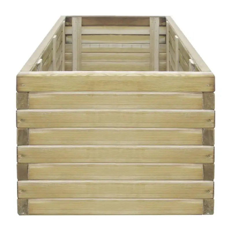 Groen geïmpregneerde houten verhoogde plantenbak voor balkon en terras - Bloempotten & plantenbakken