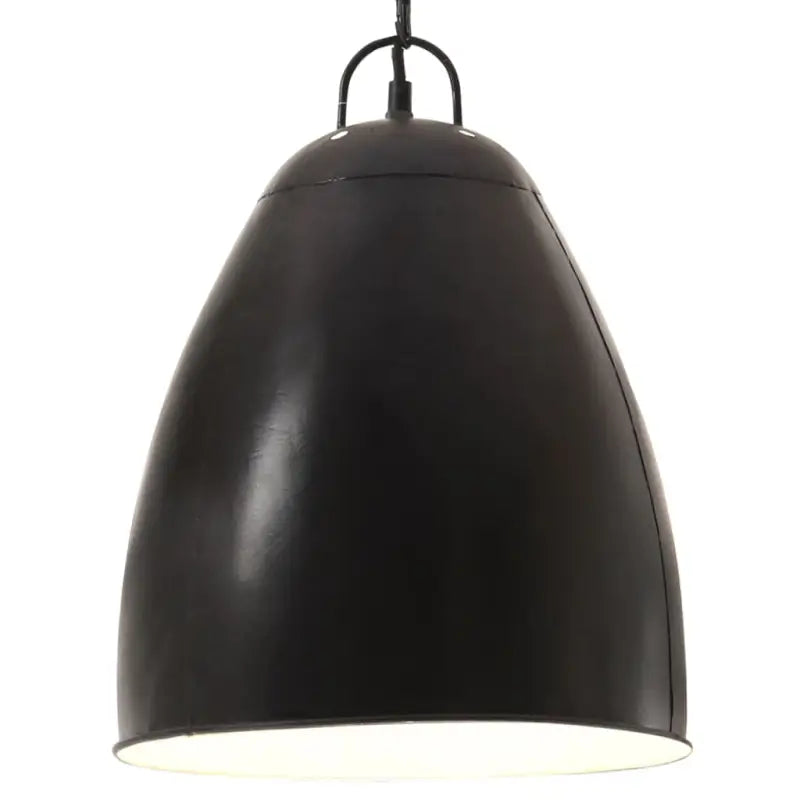 Hanglamp met witte coating voor woonkamer en eetkamer interieur - Zwart / Ø 32 cm / 1 - Lampen