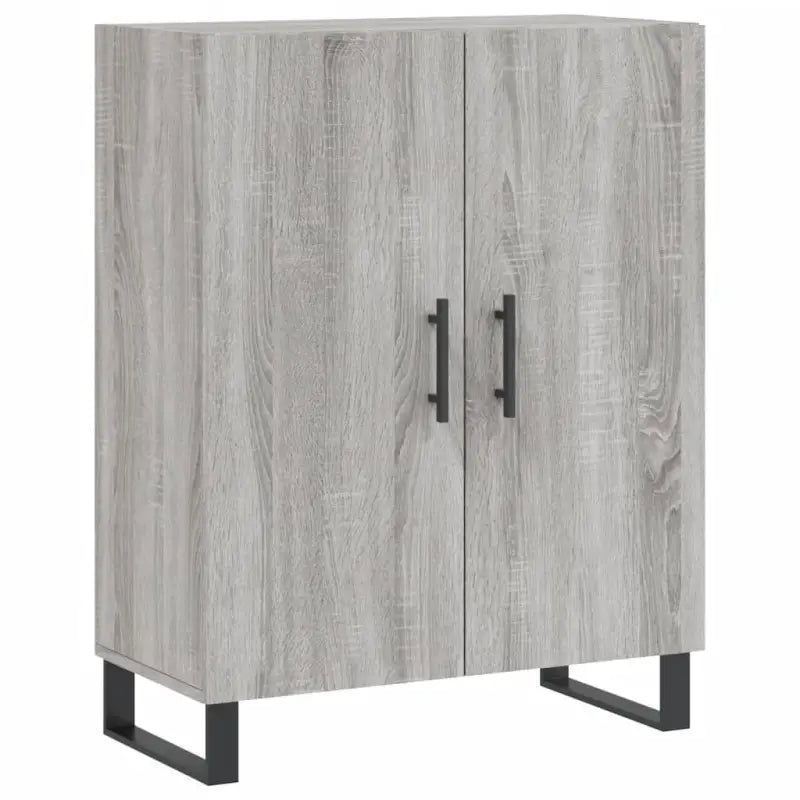 Hoge kast grijs sonoma van bewerkt hout met unieke charme - Dressoirs & buffetkasten