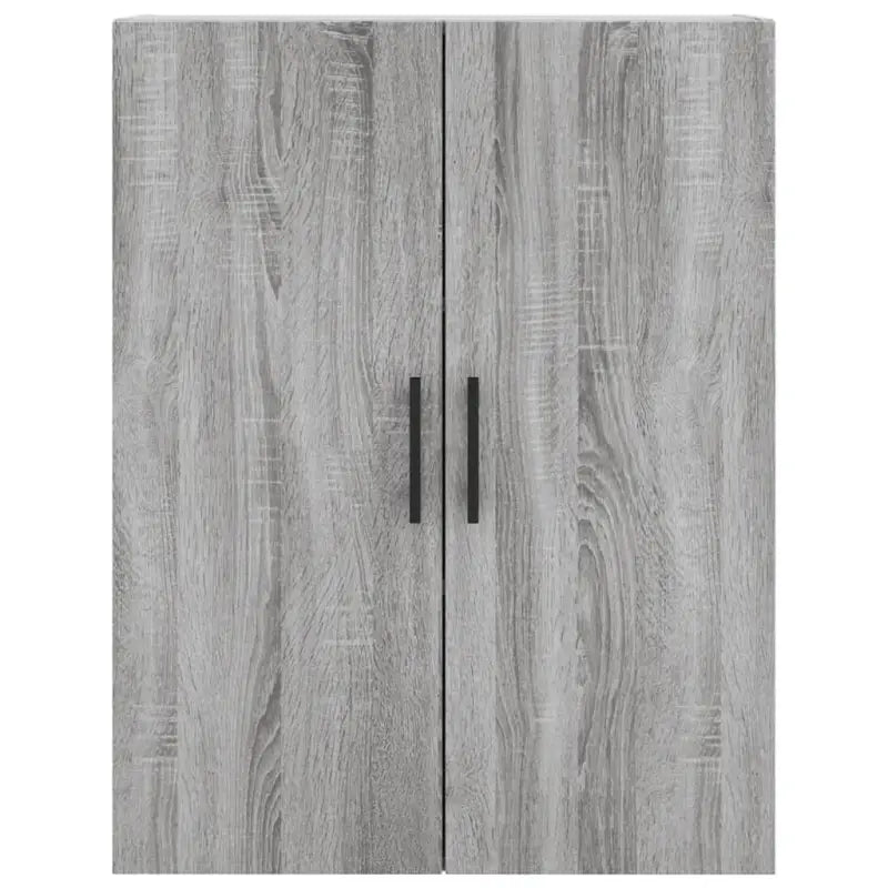 Hoge kast grijs sonoma van bewerkt hout met unieke charme - Dressoirs & buffetkasten