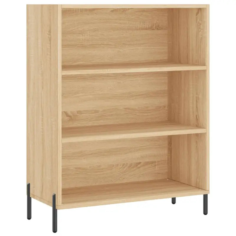 Hoge kast van bewerkt hout met metalen poten voor een moderne uitstraling - Dressoirs & buffetkasten