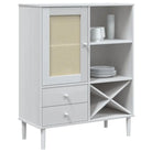 Hoge kast van massief grenenhout met elegante uitstraling - Dressoirs & buffetkasten