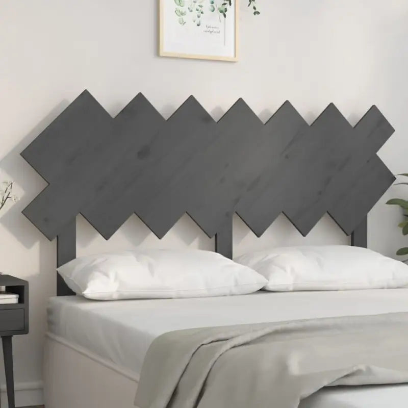 Hoofdborden en voetborden van massief grenenhout voor een trendy slaapkamer - Grijs / 141 x 80.5 cm / 1 - Hoofdborden