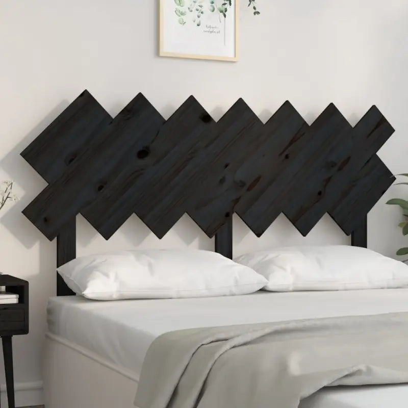 Hoofdborden en voetborden van massief grenenhout voor een trendy slaapkamer - Zwart / 141 x 80.5 cm / 1 - Hoofdborden
