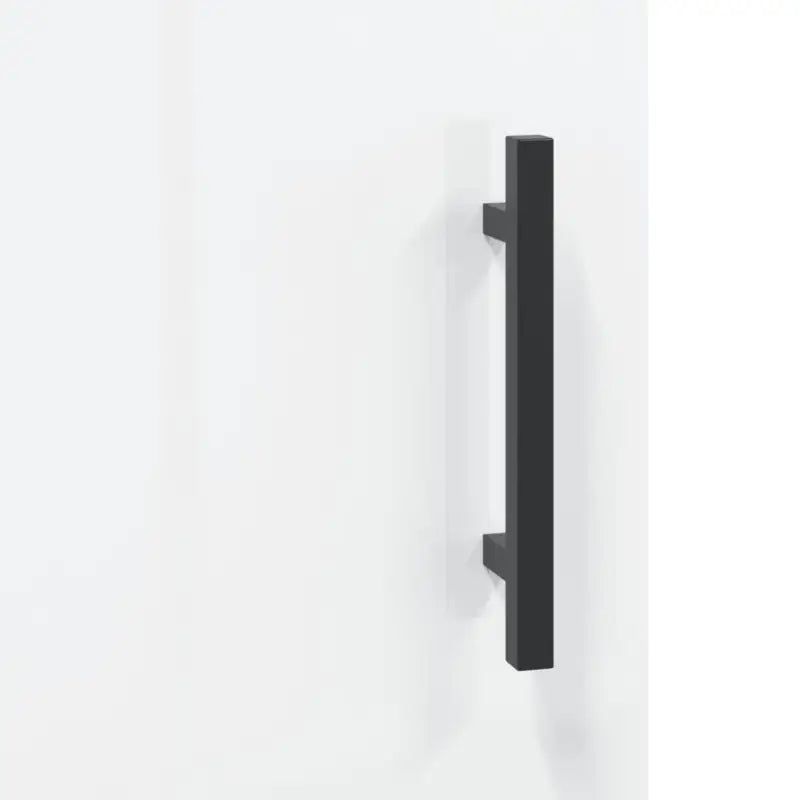 Hoogglans wit dressoir met metalen poten en bewerkt hout - Dressoirs & buffetkasten