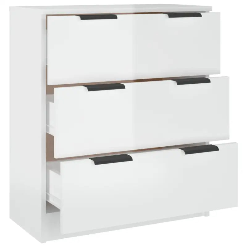 Hoogglans wit dressoir van bewerkt hout voor gemakkelijk schoonmaken - Dressoirs & buffetkasten