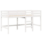 Hoogslaper voor kinderen met open zijdeur van massief grenenhout - Bedden & bedframes