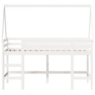 Hoogslaper voor kinderen van massief grenenhout met open zijdeur - Bedden & bedframes