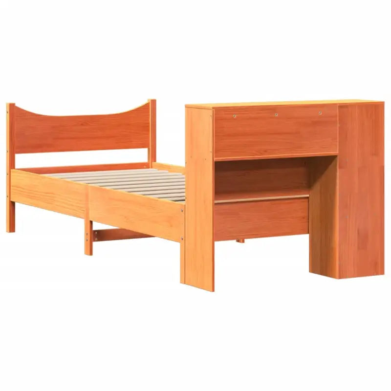 Houten bedframe van massief grenenhout voor een moderne slaapkamer - Bedden & bedframes
