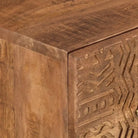 Houten cd en dvd kast van massief mangohout met tijdloze uitstraling - Cd- & dvd-kasten