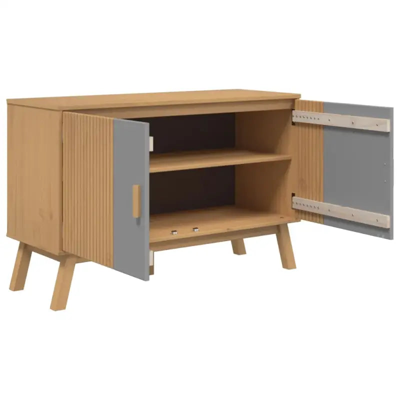Houten dressoir met massief grenenhout en Scandinavisch design - Dressoirs & buffetkasten