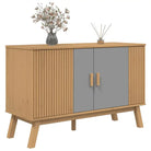 Houten dressoir met massief grenenhout en Scandinavisch design - Dressoirs & buffetkasten