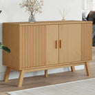 Houten dressoir met massief grenenhout en Scandinavisch design - Bruin / 1 - Dressoirs & buffetkasten