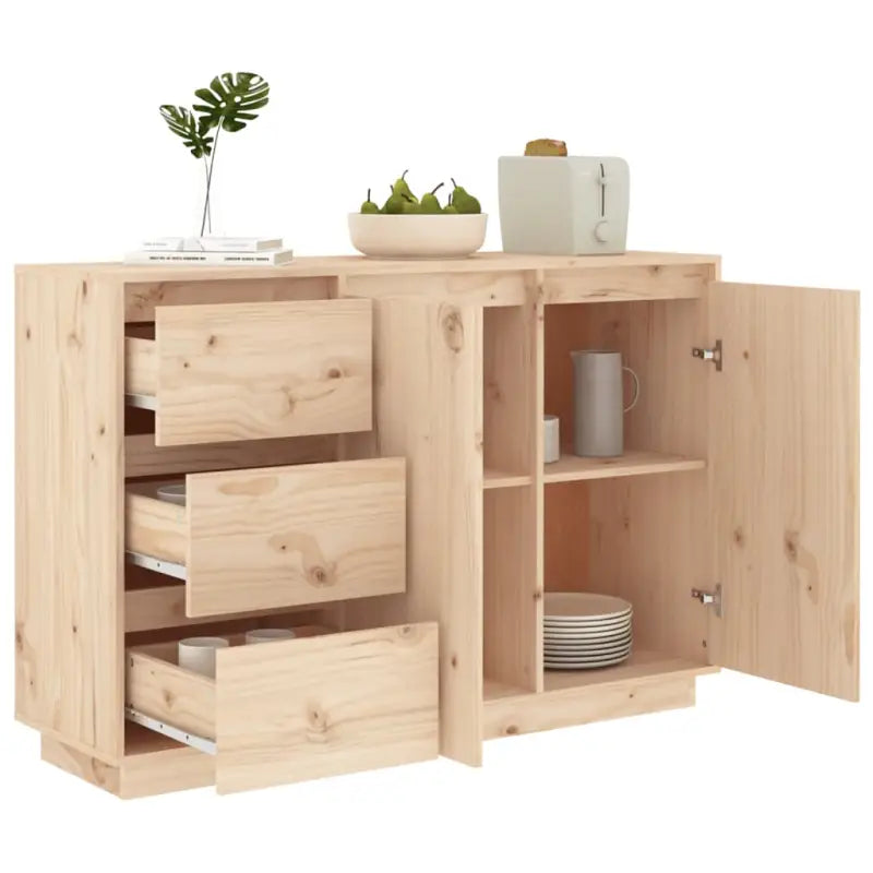 Houten dressoir met massief grenenhout voor woonkamer of slaapkamer - Dressoirs & buffetkasten