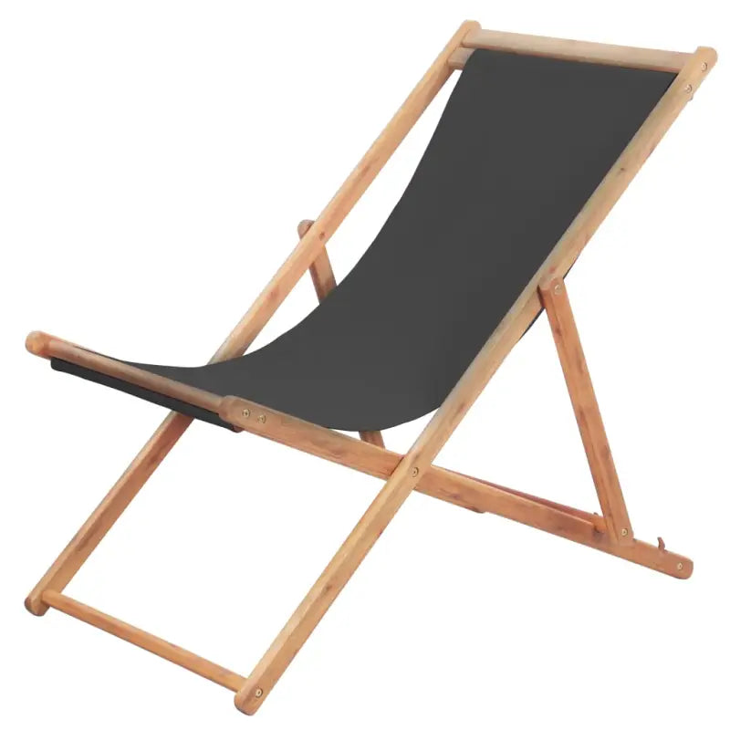 Houten frame tuinstoelen voor comfortabel genieten buiten - Grijs / 1 - Tuinstoelen