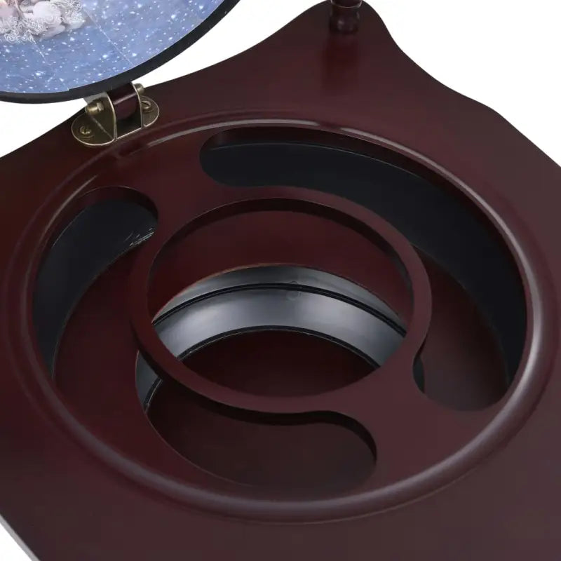 Houten globebar wijnkast met draaibare bar en opbergruimte - Wijnkasten & drankkasten