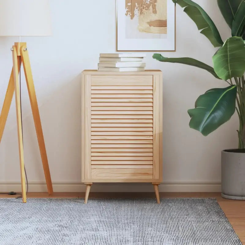 Houten kastdeuren van massief grenenhout met lamellen voor luchtcirculatie - Naturel / 69 x 49.4 cm / 1 - Kastdeuren