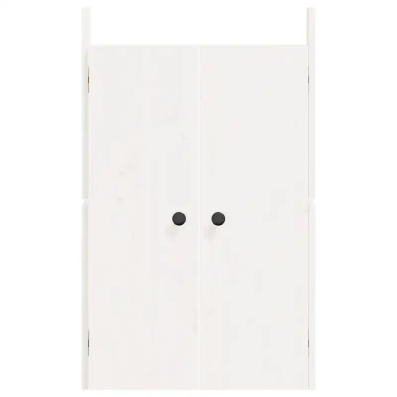 Houten kastdeuren voor buiten met massief grenenhout en metalen knoppen - Kastdeuren