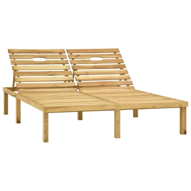 Houten loungebed met kussens voor buiten met rustieke charme - Ligstoelen