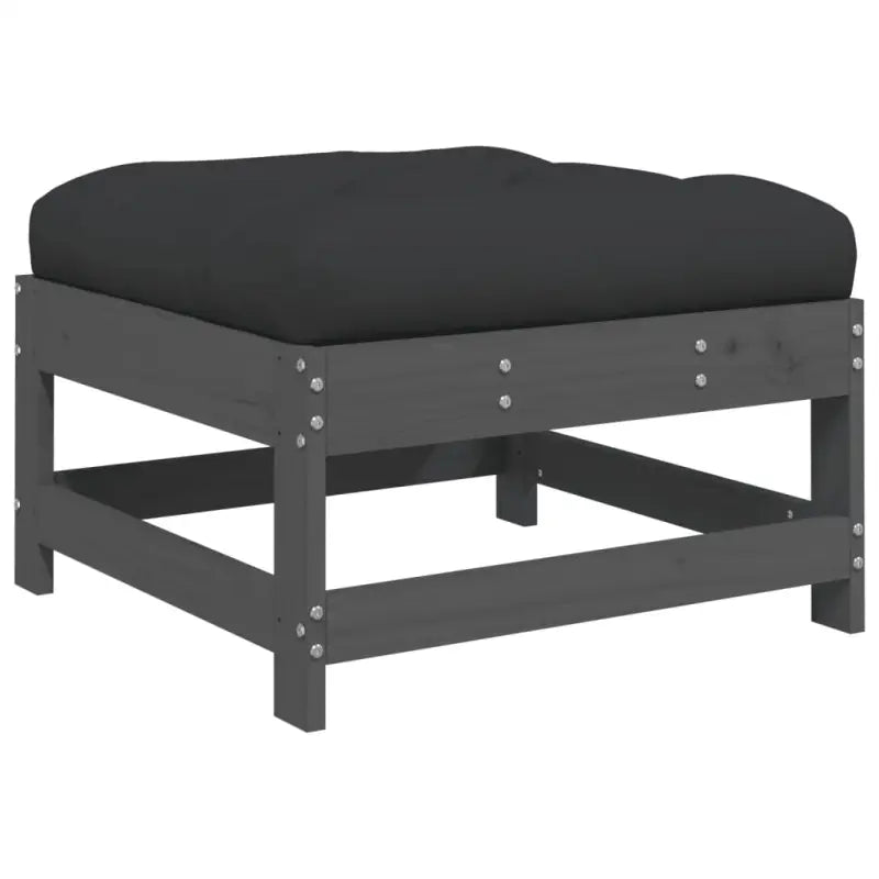 Houten loungeset van massief grenenhout met voetenbank en salontafel - Tuinsets