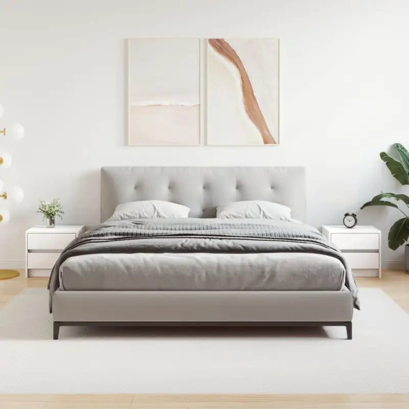 Houten nachtkastje van massief grenenhout met elegant ontwerp - Wit / 2 - Nachtkastjes