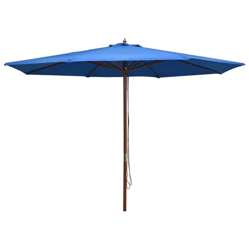 Houten paal parasol voor schaduw en UV-bescherming - Blauw / 1 - Parasols en zonneschermen