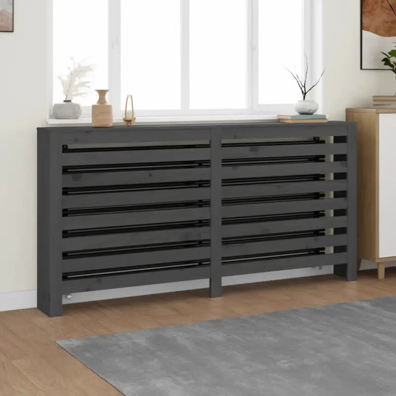Houten radiatorombouw van massief grenenhout voor decoratie en extra plankruimte - Accessoires voor radiators