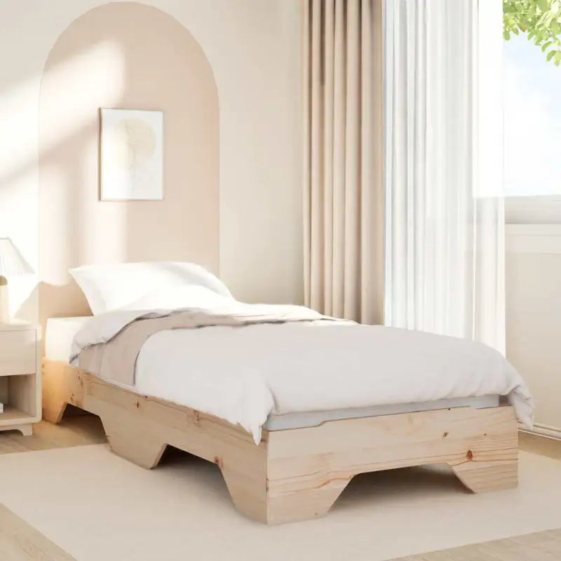 Houten stapelbaar bedframe van massief grenenhout voor twee bedden - Bedden & bedframes