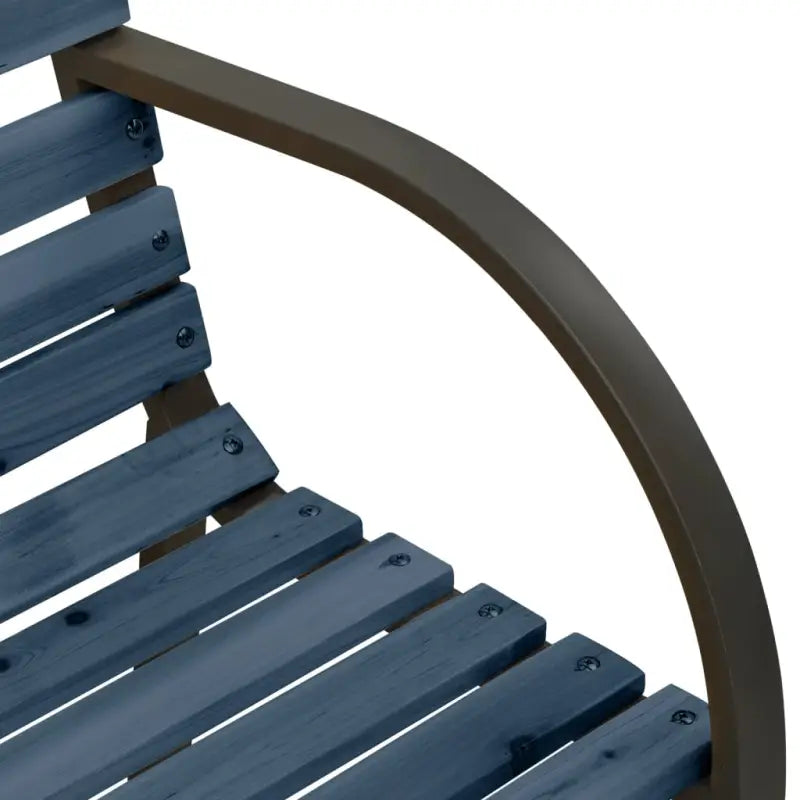 Houten tuinbank van Chinees Vurenhout met stalen frame - Tuinbanken