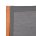 Houten tuinstoel met voetensteun massief eucalyptushout en natuurlijke olieafwerking - Tuinstoelen