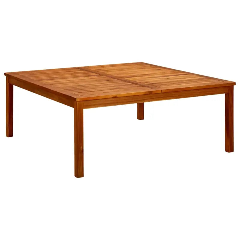 Houten tuintafel van massief acaciahout met natuurlijke olieafwerking - 110 x 110 x 45 cm / 1 - Tuintafels
