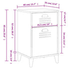 Industriële nachtkastjes van bewerkt hout voor een trendy interieur - Nachtkastjes