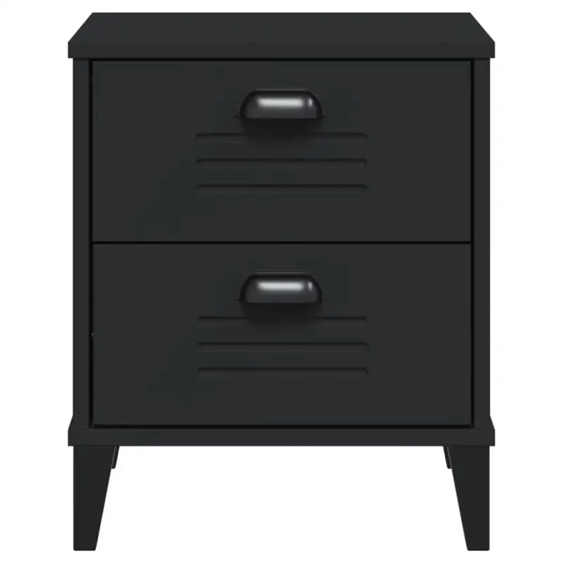 Industriële nachtkastjes van bewerkt hout voor trendy interieurs - Nachtkastjes