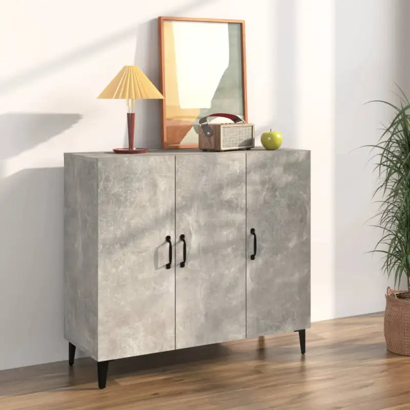 Industriële stijl dressoir van bewerkt hout met hoge kwaliteit - Betongrijs / 1 - Dressoirs & buffetkasten