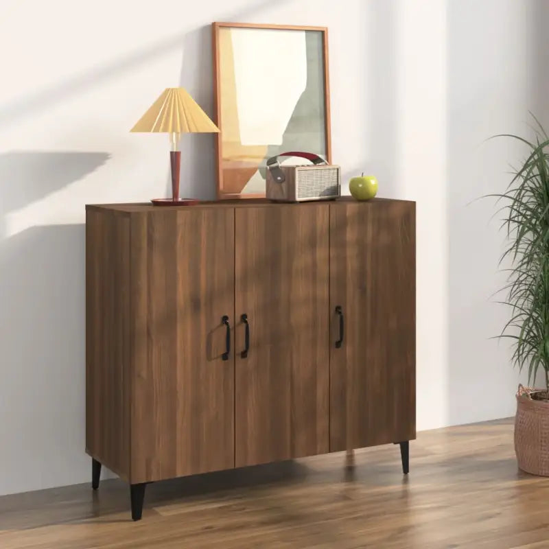 Industriële stijl dressoir van bewerkt hout met hoge kwaliteit - bruin eikenkleur / 1 - Dressoirs & buffetkasten