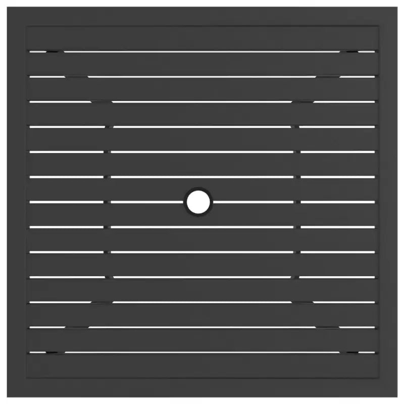 Industriële tuintafel met gelat design van Gepoedercoat Staal - Tuintafels